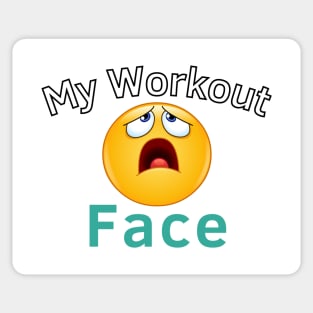 My Workout Face Sticker